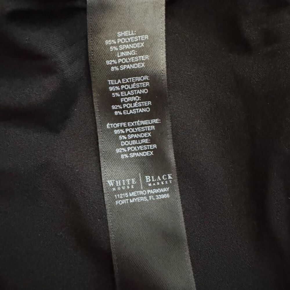 NWT White House Black Market Geometric Shift Dress Bottle Green Black Size S - Picture 4 of 4